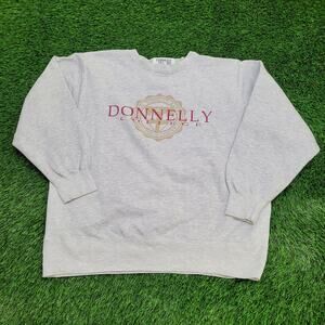 Vintage 90s Donnelly-College Sweatshirt 2XL 26x28 Gray USA